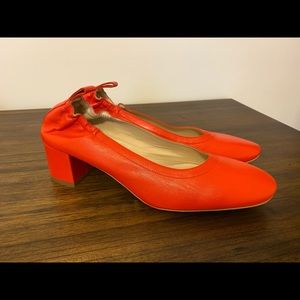 Everlane The Day Heel Bright Red Size 9 - NWOB